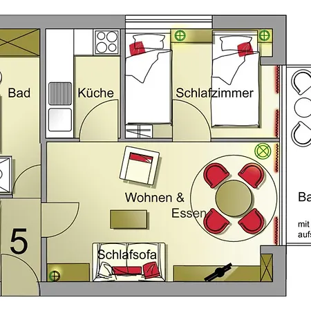 Apartment Am Brook 16 Whg 5